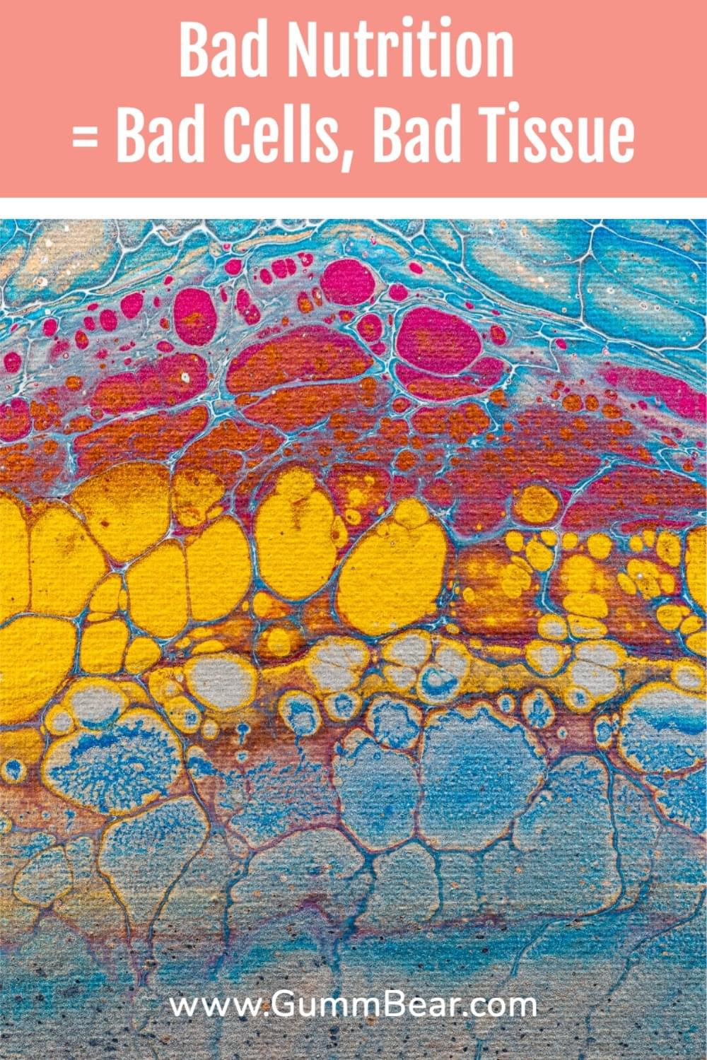 GummBear Advanced Hair Skin And Nails Gummies - Bad Nutrition = Bad Cells, Bad Tissue