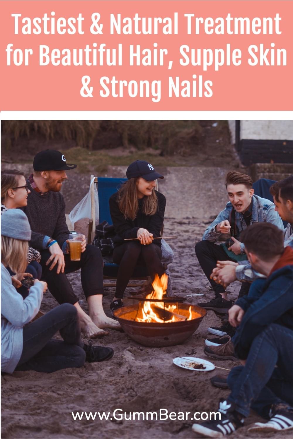 GummBear Advanced Hair Skin And Nails Gummies - Tastiest And Natural Treatment for Beautiful Hair, Supple Skin And Strong Nails