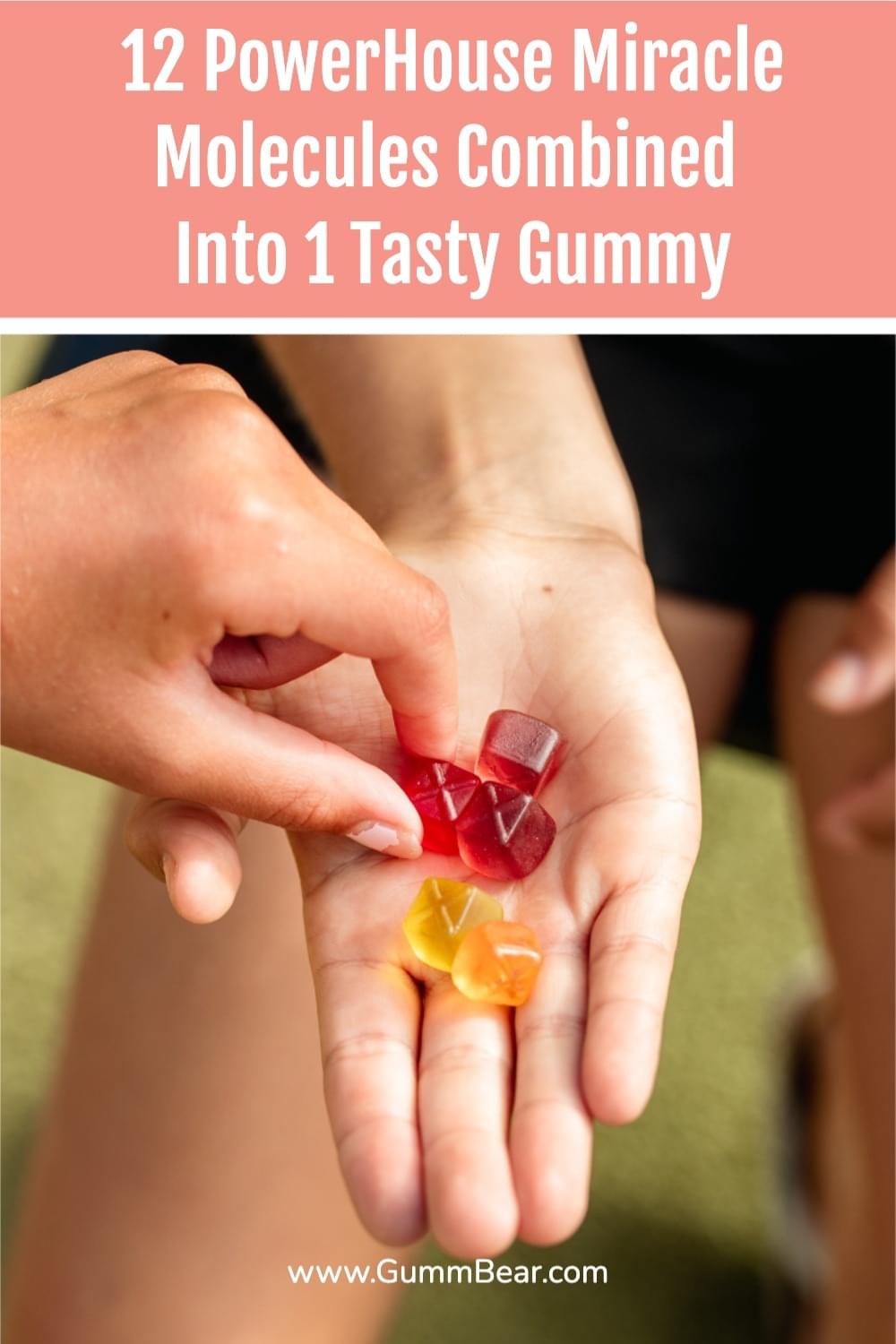 GummBear Advanced Hair Skin And Nails Gummies - 12 PowerHouse Miracle Molecules Combined Into 1 Tasty Gummy