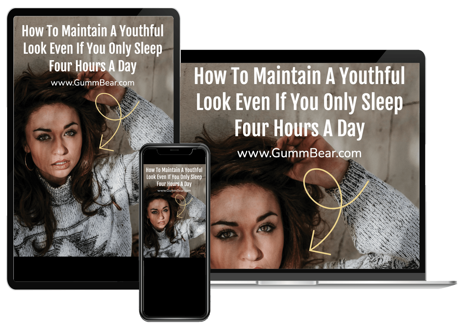 GummBear Short e-Article - How To Maintain A Youthful Look Even If You Only Sleep Four Hours A Day