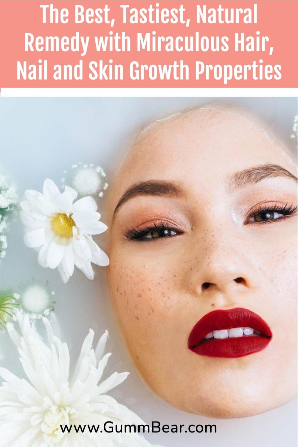 GummBear Advanced Hair Skin And Nails Gummies - The Best Natural Remedy with Miraculous Hair Nail and Skin Growth Properties Loaded With Non-GMO Biotin from Nature's Bounty