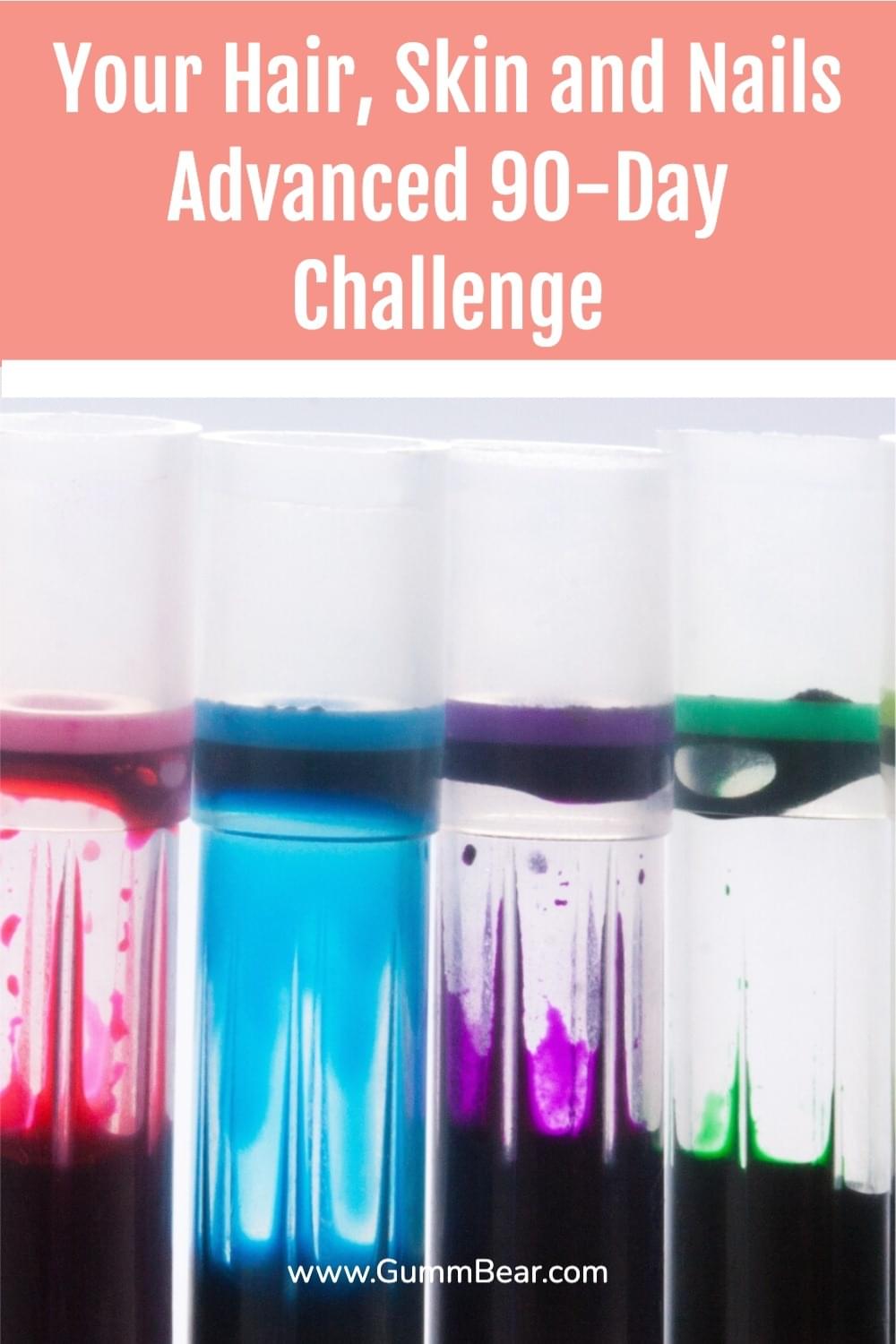 GummBear Advanced Hair Skin And Nails Gummies - Your Hair Skin and Nails Advanced 90-Day Challenge